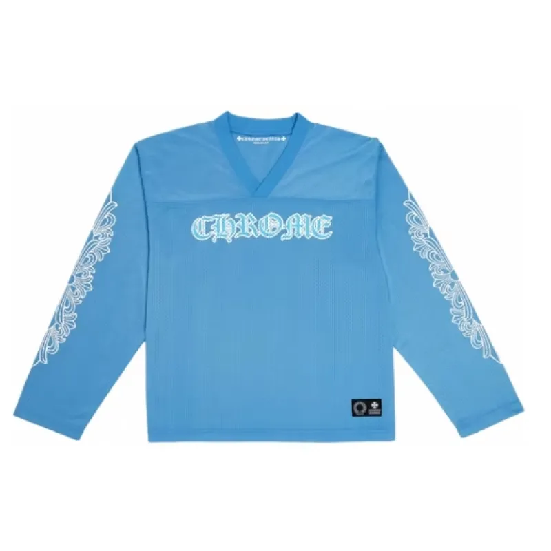 Chrome Hearts Sports Mesh Warm Up Jersey Blue