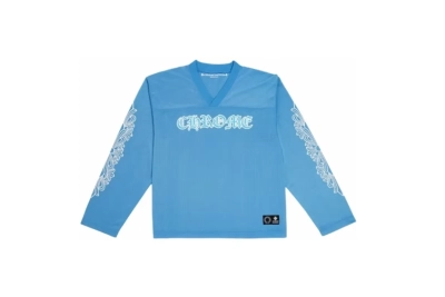 Chrome Hearts Sports Mesh Warm Up Jersey Blue 01