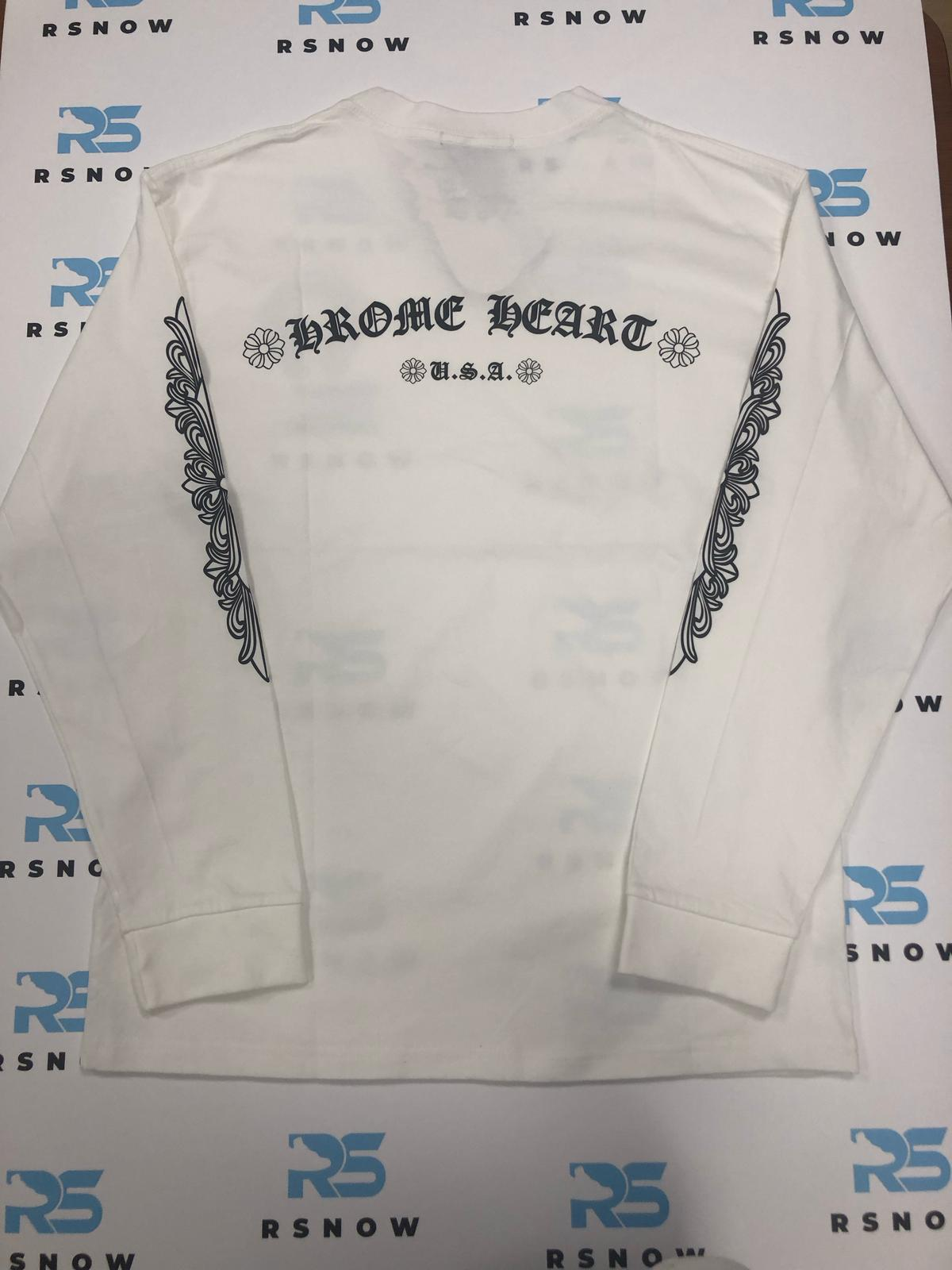Chrome Hearts Horse Shoe Logo Long-Sleeve Shirt White