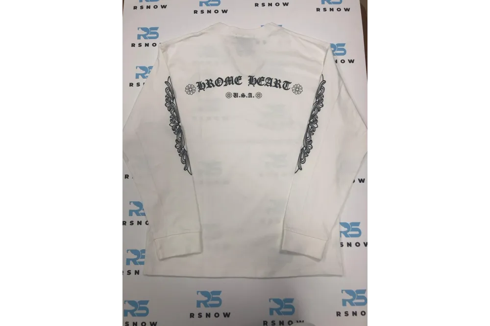 Chrome Hearts Horse Shoe Logo Long-Sleeve Shirt White