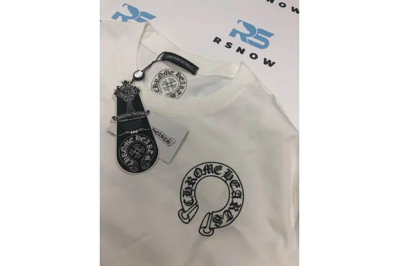 Chrome Hearts Horse Shoe Logo Long-Sleeve Shirt White