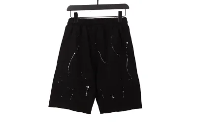 Chrome Hearts Ink-Splashed Shorts Black 02