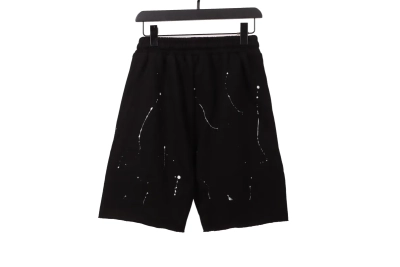 Chrome Hearts Ink-Splashed Shorts Black 02