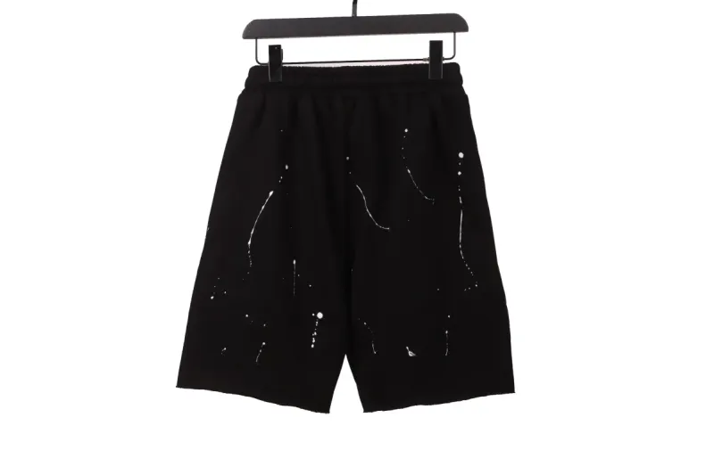 Chrome Hearts Ink-Splashed Shorts Black