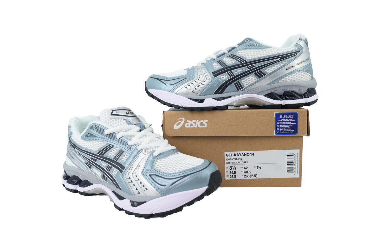 Gel Kayano 14 White Fjord Grey Replica