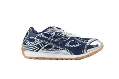 Bottega Veneta Orbit Sneaker Deep Blue Silver 02