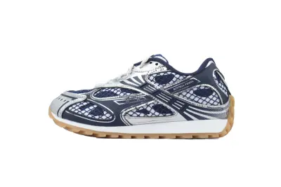 Bottega Veneta Orbit Sneaker Deep Blue Silver 01