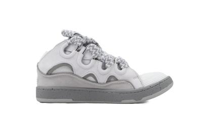 Lanvin Curb Sneakers White Grey 02