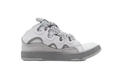 Lanvin Curb Sneakers White Grey 02