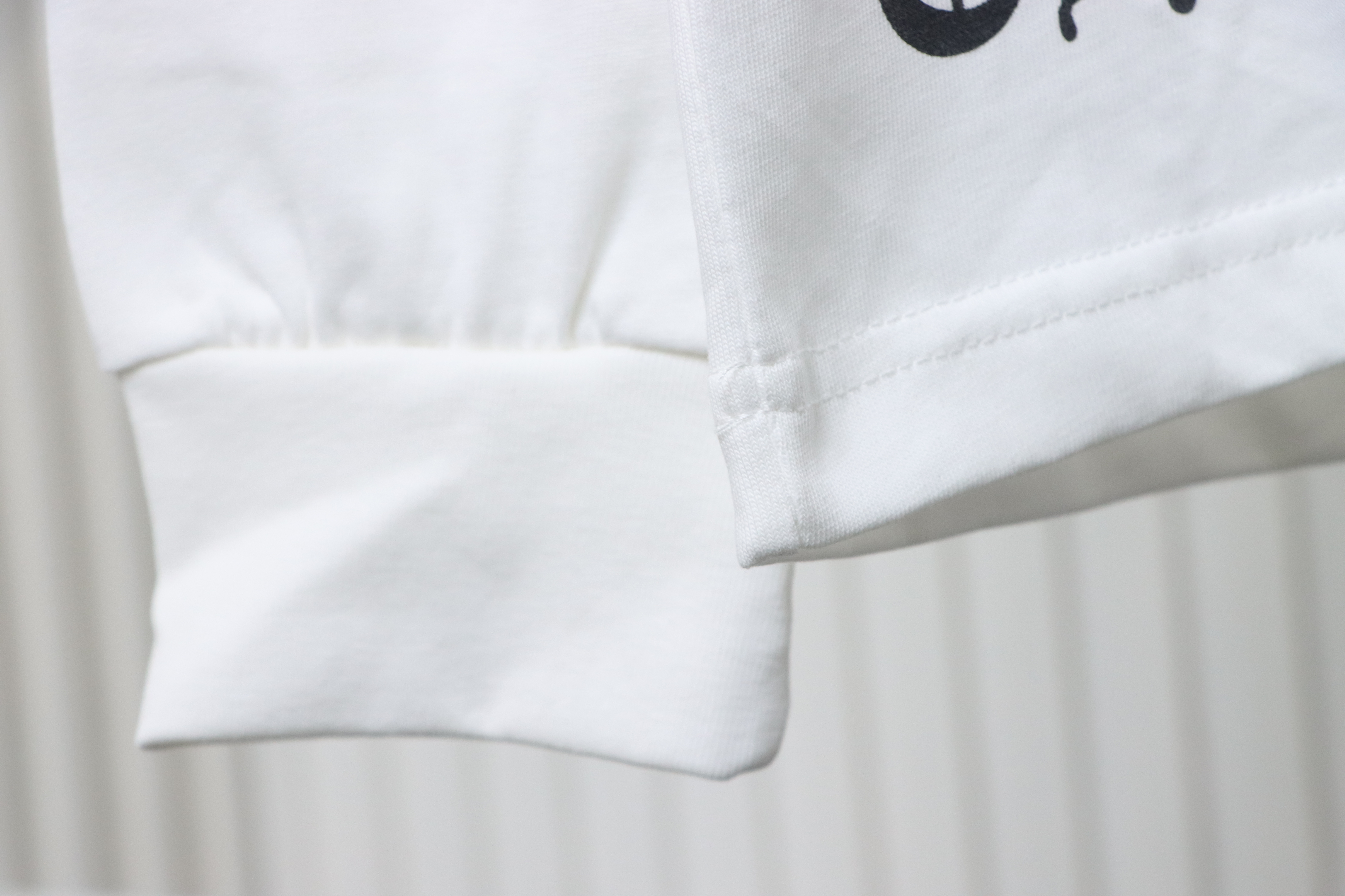 Chrome Hearts 25SS Distressed Horseshoe Round Neck Long Sleeves White