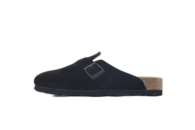 Birkenstock Boston Soft Footbed Suede Black 0660471/0660473 01