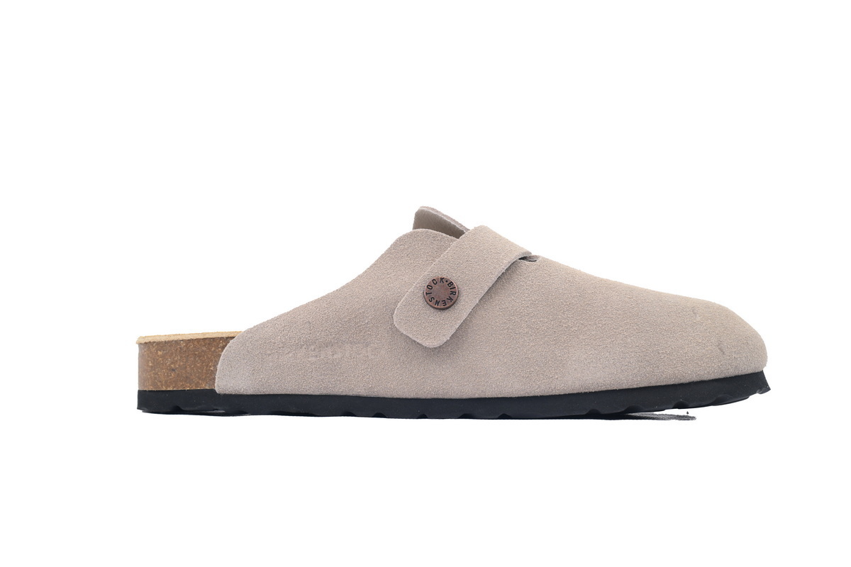 Birkenstock Boston Soft Footbed Suede Grey