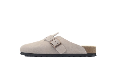 Birkenstock Boston Soft Footbed Suede Grey 01