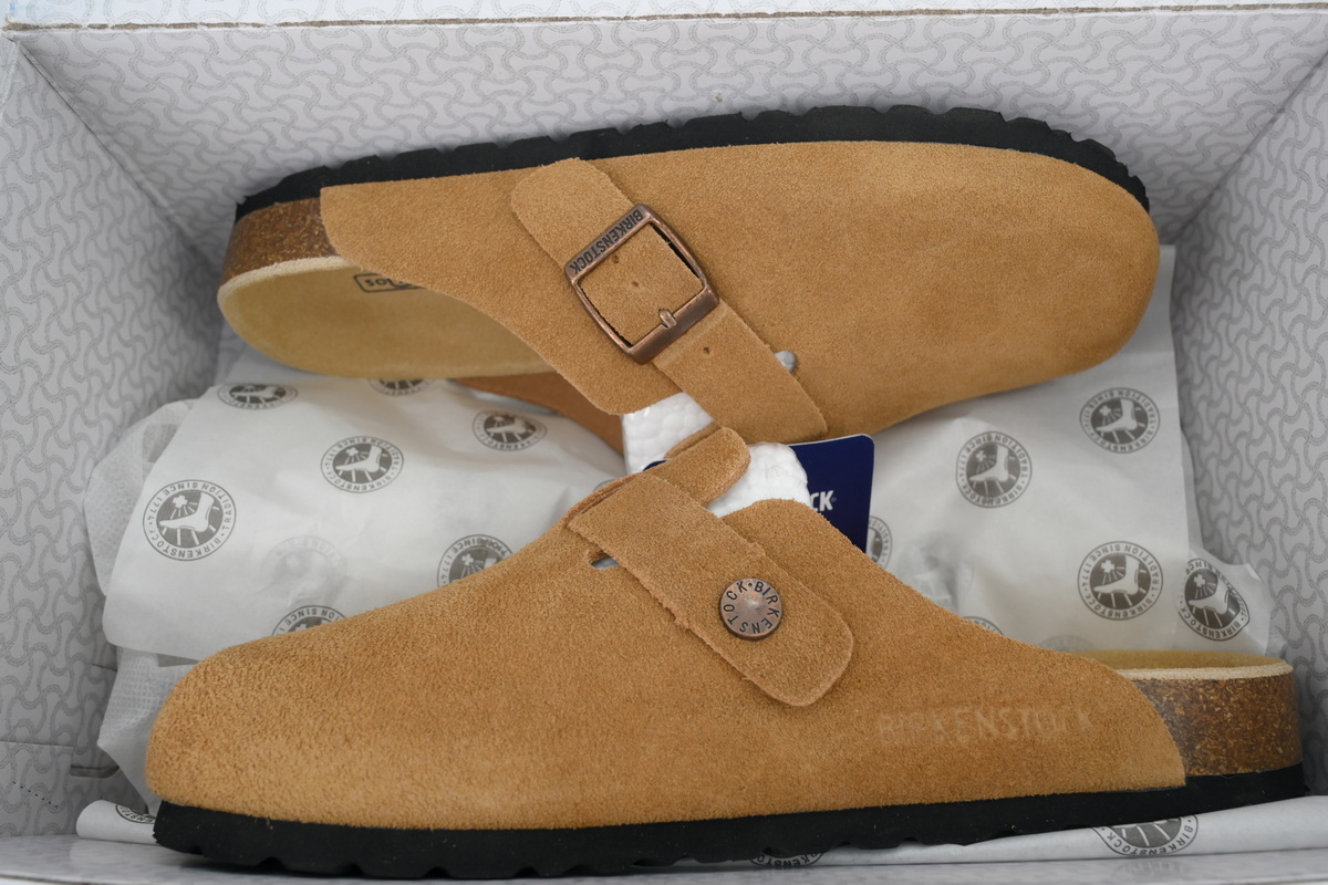 Birkenstock Boston Soft Footbed Suede Mink