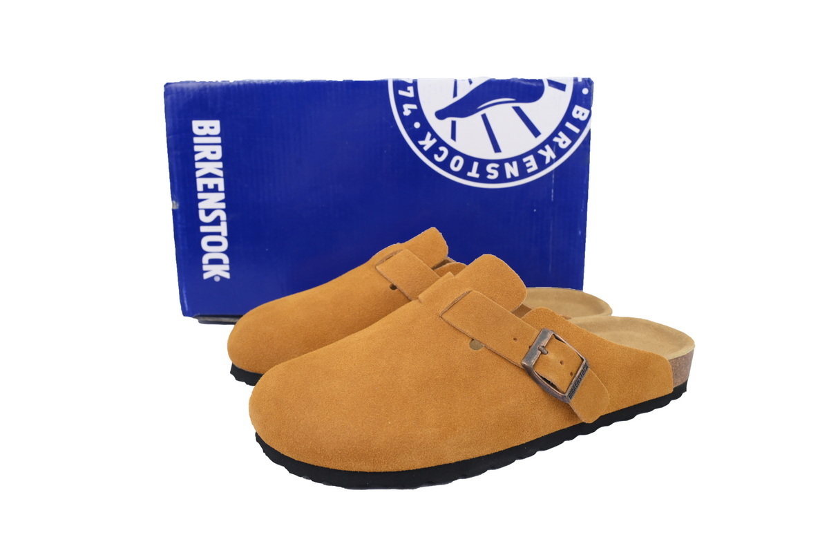 Birkenstock Boston Soft Footbed Suede Brown