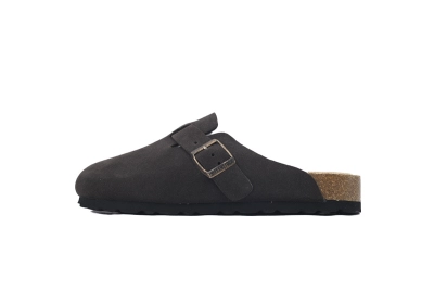 Birkenstock Boston Soft Footbed Suede Mocha 01