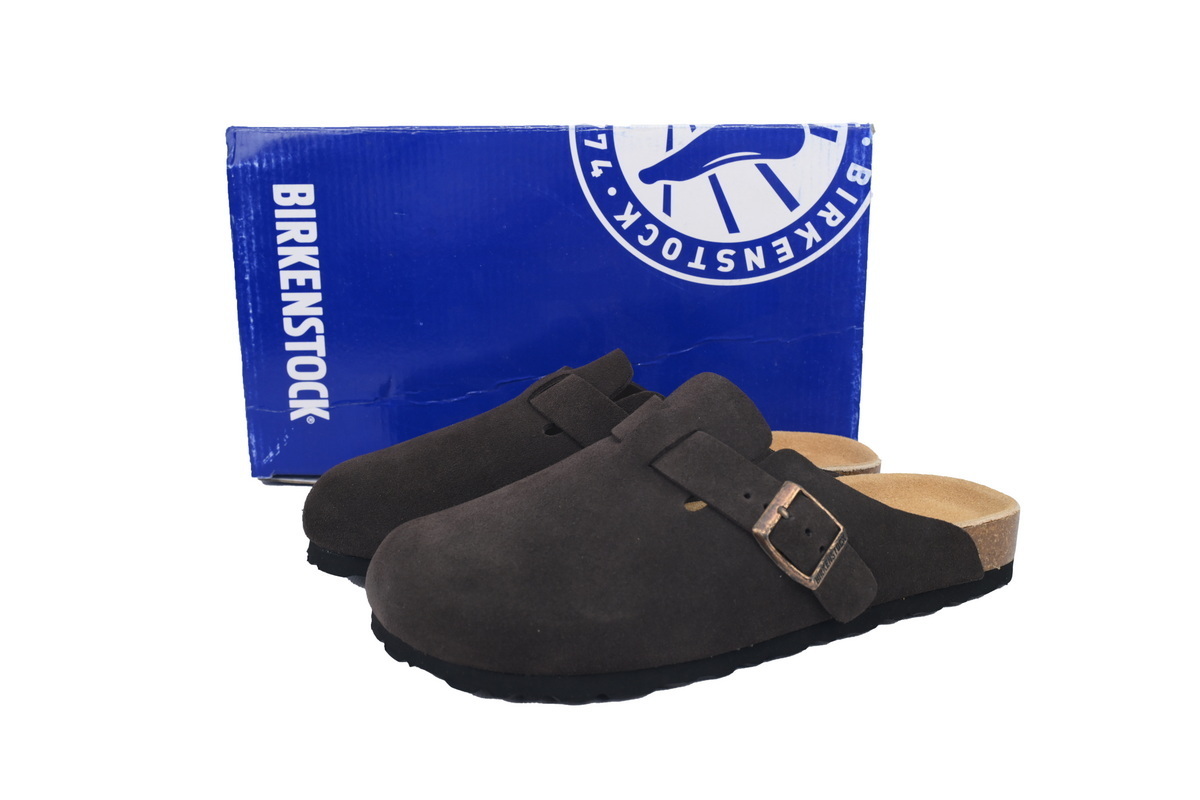 Birkenstock Boston Soft Footbed Suede Mocha