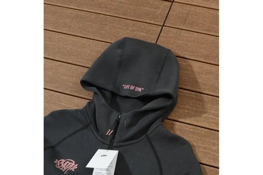 Nike Tech Fleece Tracksuit x Syna World x Central Cee Black Rose Gold