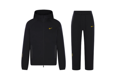 Nike Sportswear x NOCTA Tech Fleece Full Zip Hoodie & Joggers Set Black 01