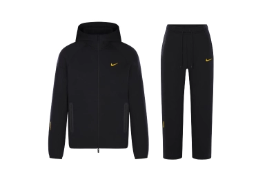Nike Sportswear x NOCTA Tech Fleece Full Zip Hoodie & Joggers Set Black 01
