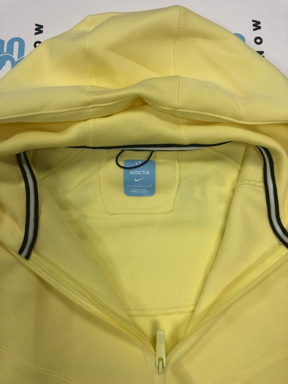 Nike Sportswear x NOCTA Tech Fleece Full Zip Hoodie & Joggers Set Citron Tint