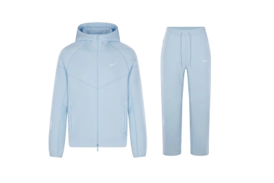 Nike Sportswear x NOCTA Tech Fleece Full Zip Hoodie & Joggers Set Cobalt Tint 01