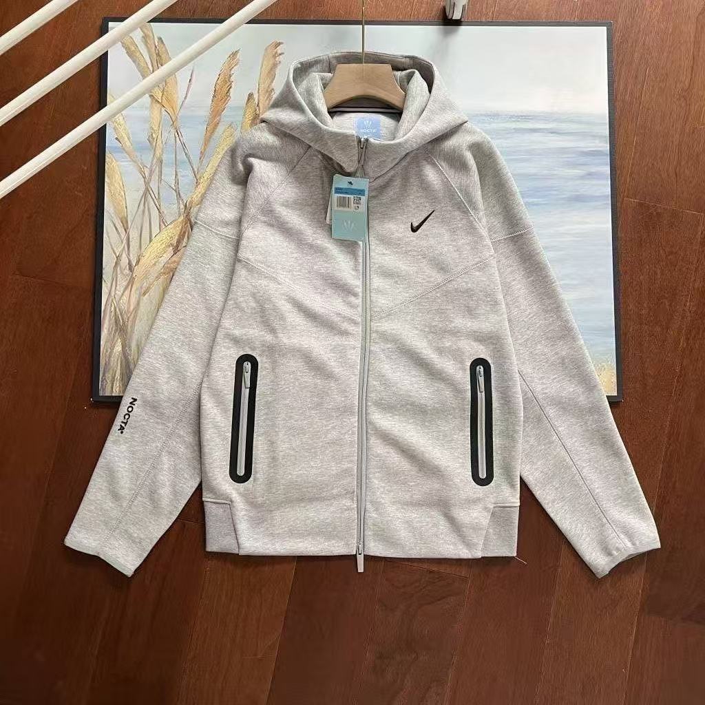 Nike Sportswear x NOCTA Tech Fleece Full Zip Hoodie & Joggers Set Grey