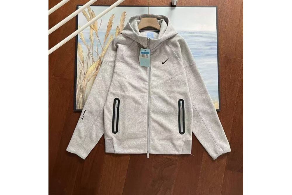 Nike Sportswear x NOCTA Tech Fleece Full Zip Hoodie & Joggers Set Grey
