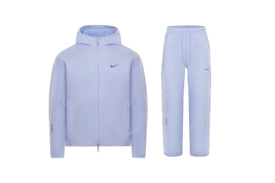 Nike Sportswear x NOCTA Tech Fleece Full Zip Hoodie & Joggers Set Palest Purple 01