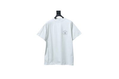 Balenciaga 25ss Key Badge Print Short-Sleeved Tee White 01