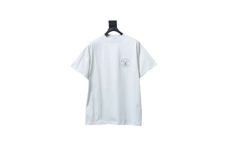 Balenciaga 25ss Key Badge Print Short-Sleeved Tee White