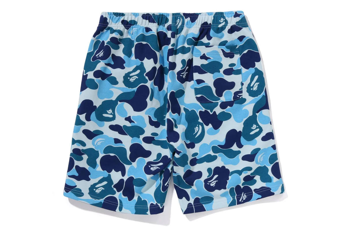 BAPE ABC Camo Shark Sweatshorts Blue