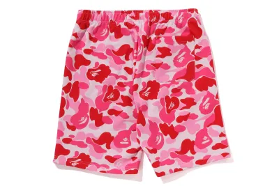 BAPE ABC Camo Shark Sweatshorts Pink 02