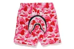 BAPE ABC Camo Shark Sweatshorts Pink