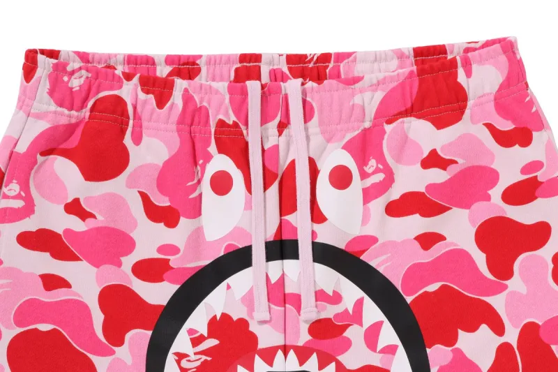BAPE ABC Camo Shark Sweatshorts Pink