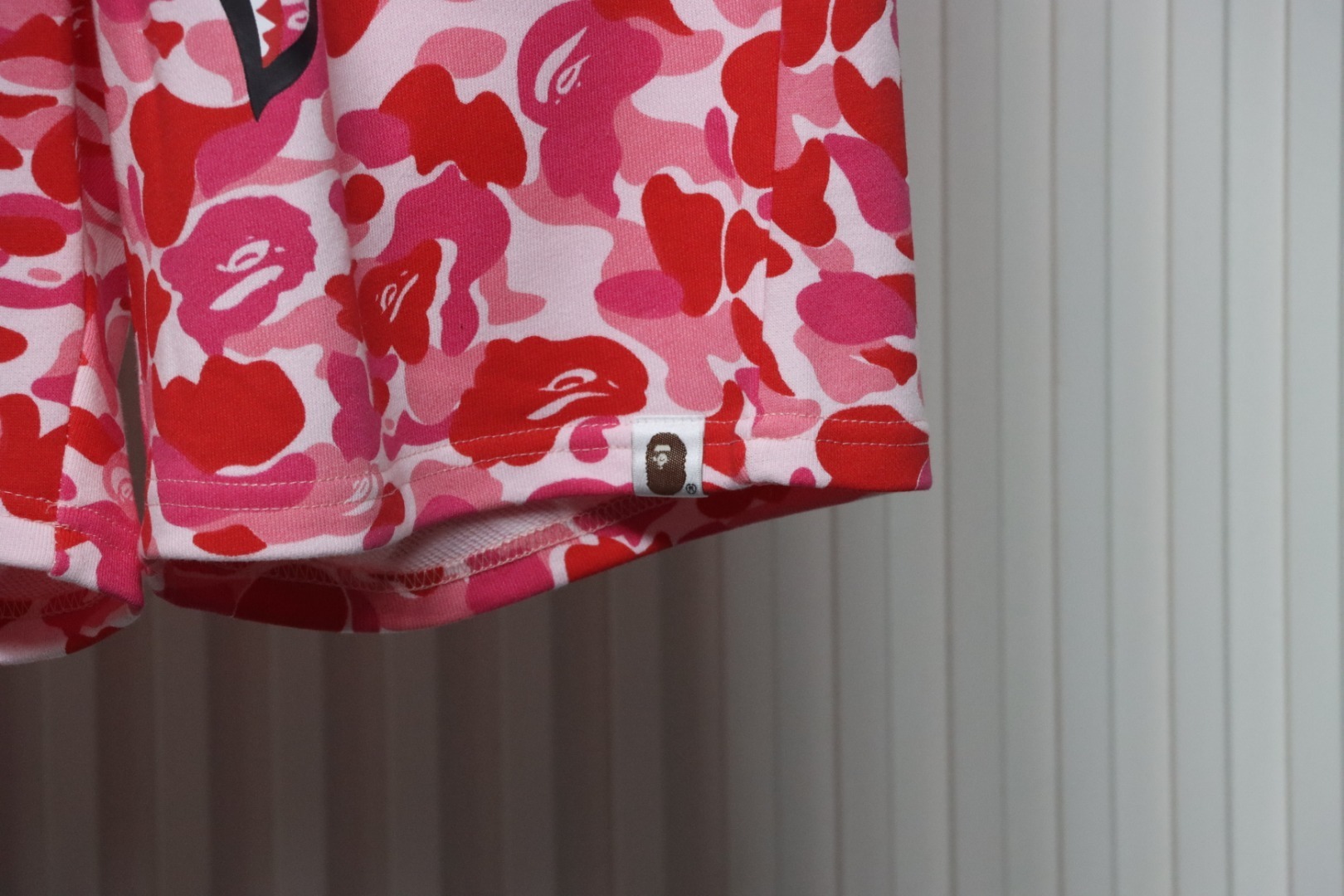 BAPE ABC Camo Shark Sweatshorts Pink