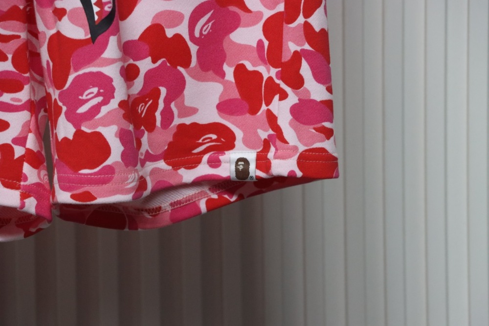 BAPE ABC Camo Shark Sweatshorts Pink