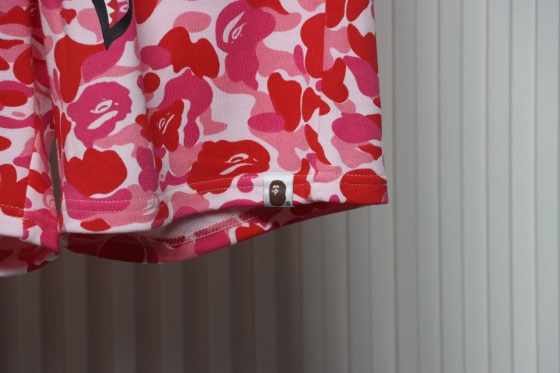 BAPE ABC Camo Shark Sweatshorts Pink