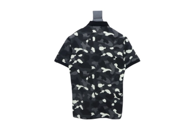 BAPE City Camo Large Ape Head Relaxed Fit Polo Black 02