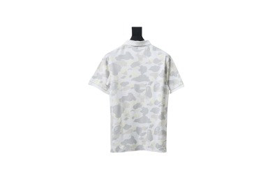 BAPE City Camo Large Ape Head Relaxed Fit Polo White 02