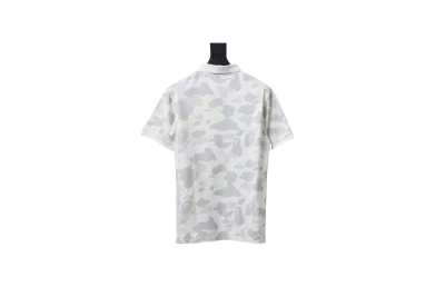 BAPE City Camo Large Ape Head Relaxed Fit Polo White 02