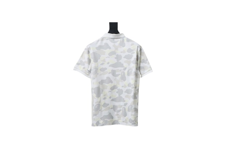 BAPE City Camo Large Ape Head Relaxed Fit Polo White