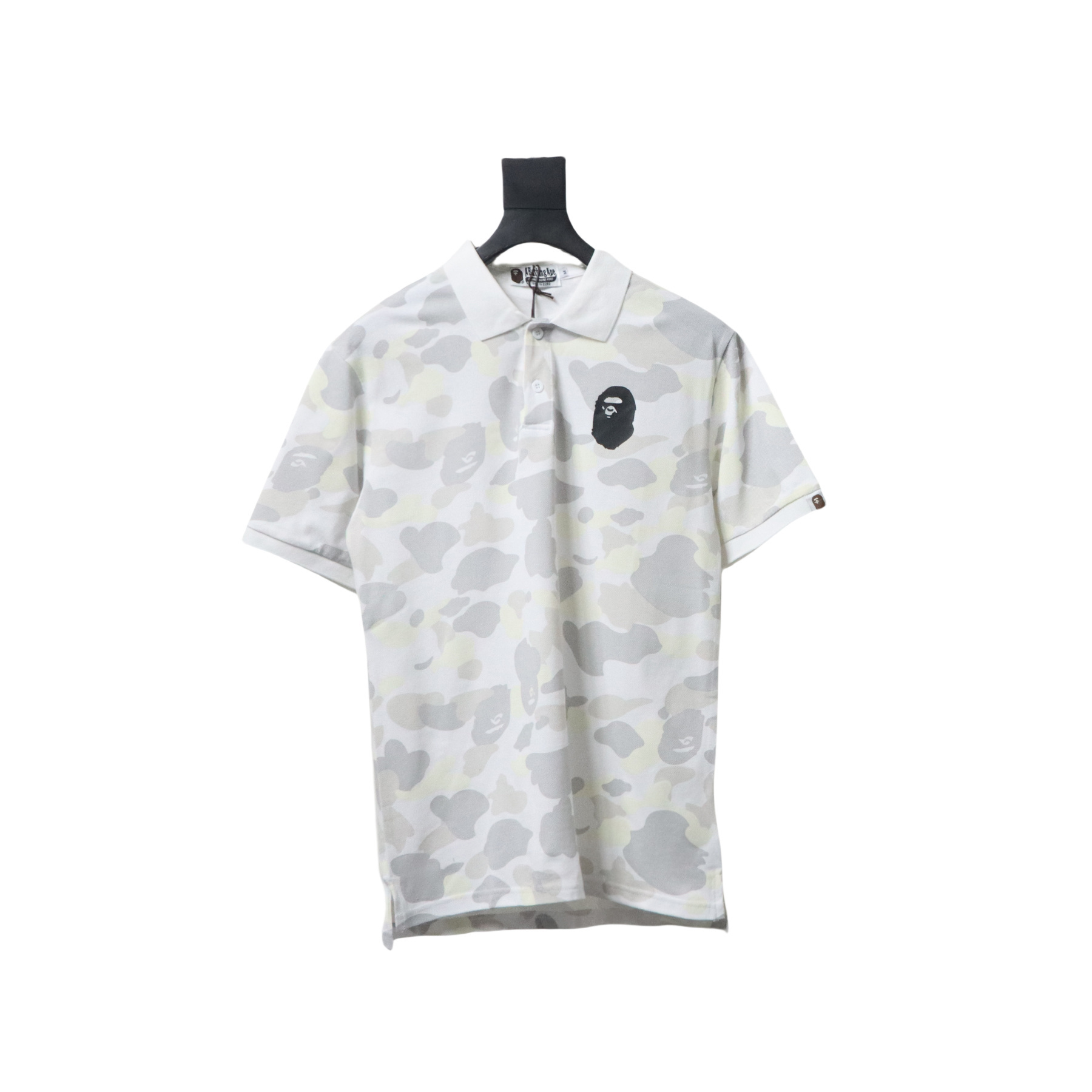 BAPE City Camo Large Ape Head Relaxed Fit Polo White