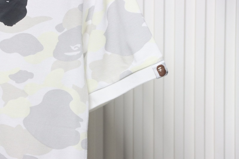 BAPE City Camo Large Ape Head Relaxed Fit Polo White