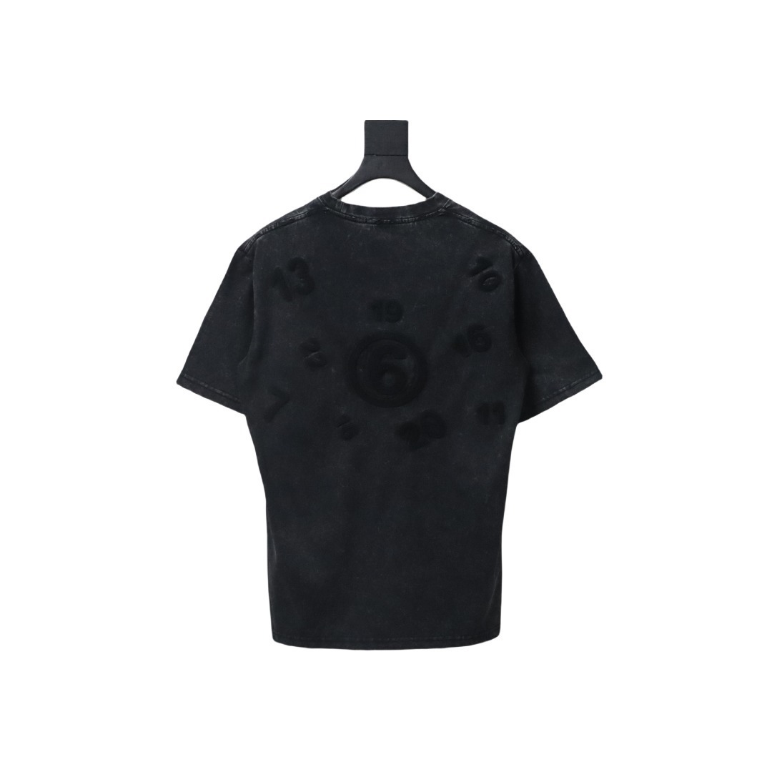 Maison Margiela Number Embroidered Short Sleeves T-shirt Black