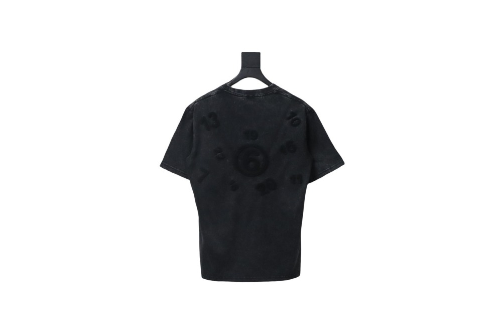 Maison Margiela Number Embroidered Short Sleeves T-shirt Black