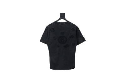 Maison Margiela Number Embroidered Short Sleeves T-shirt Black 01