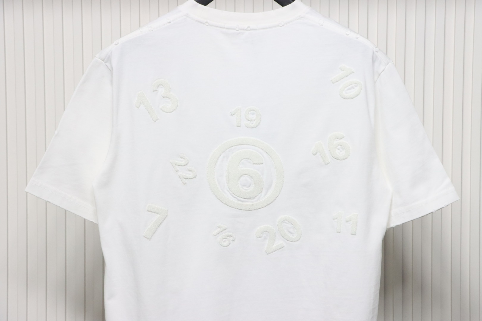 Maison Margiela Number Embroidered Short Sleeves T-shirt White