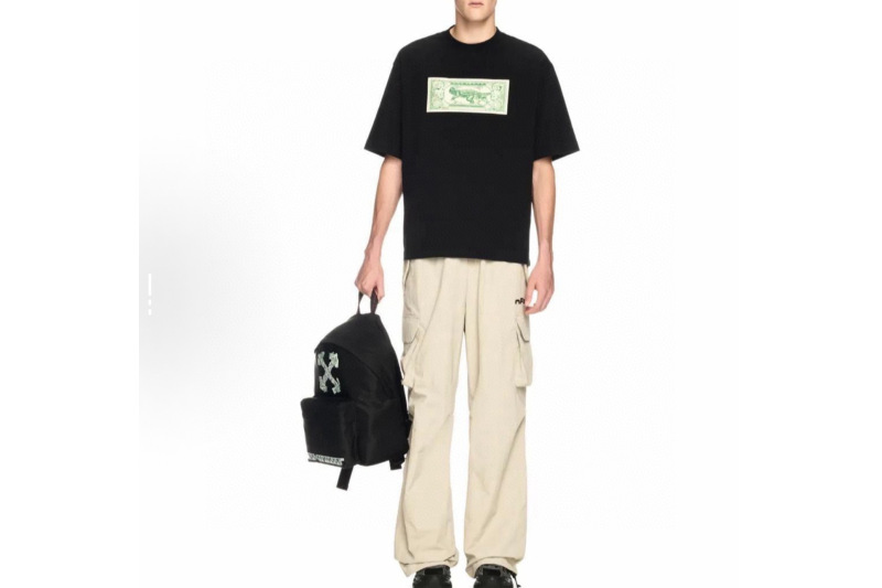 OFF-WHITE Banknote Arrow Ska SS Tee Black