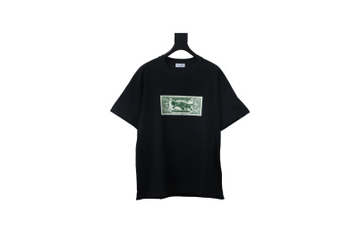 OFF-WHITE Banknote Arrow Ska SS Tee Black 01